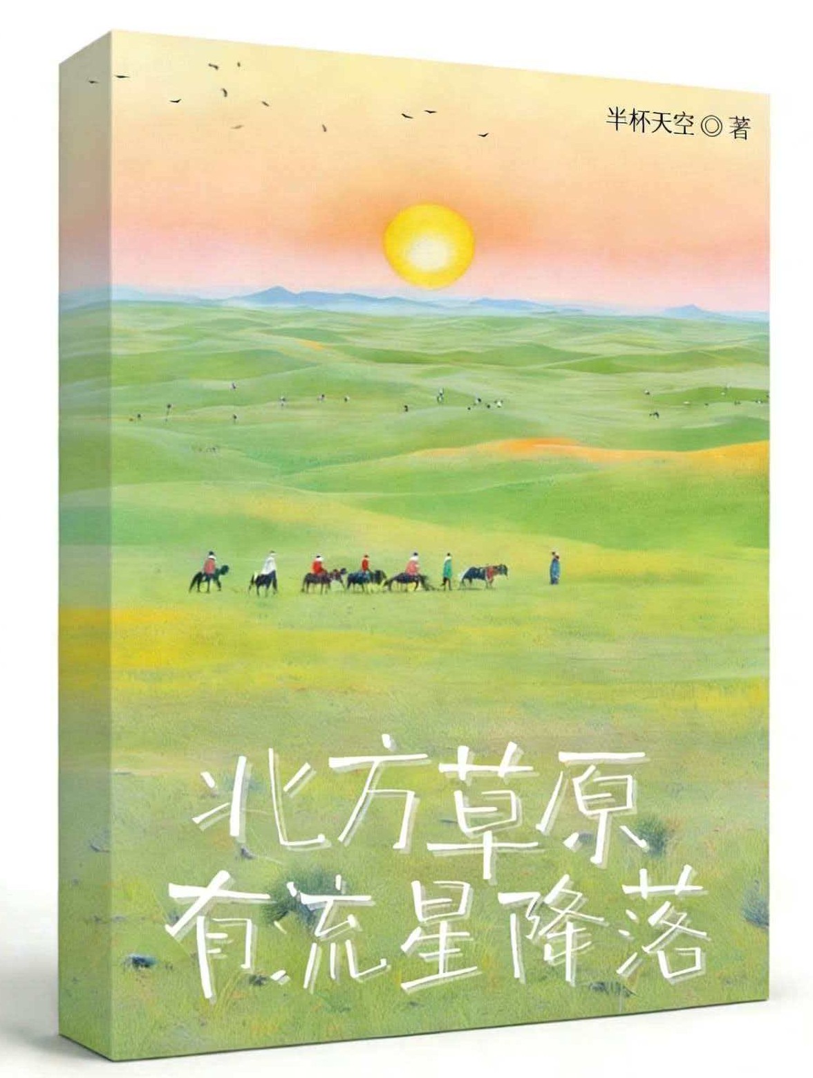 北方草原有流星降落